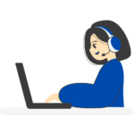 a using laptop and doing work